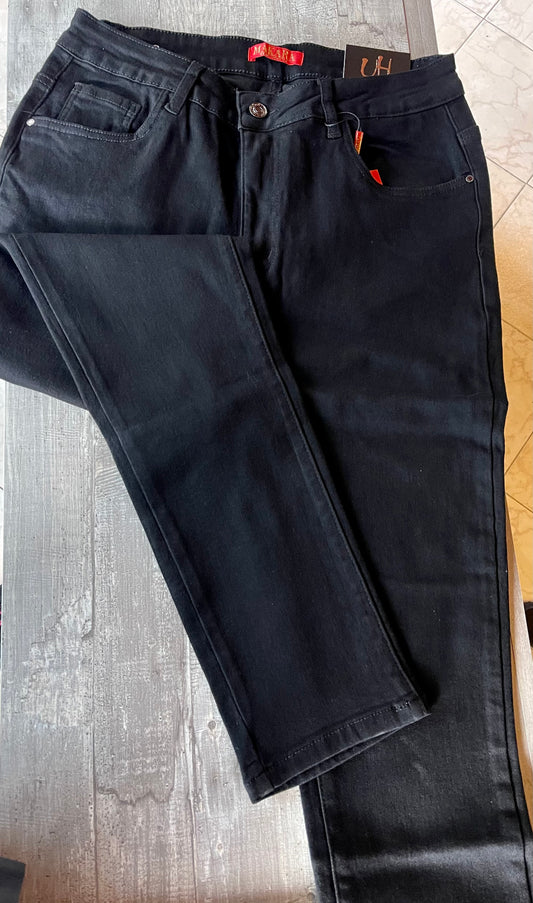 REF: ARF-1013 NEGRO TELA GRUESA ELASTICA CURVY