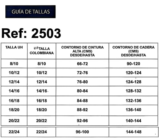 REF: 2503 BOTA RECTA CON FAJA REDUCTORA EN TELA DENIM FULL STRETCH OSCURO CURVY