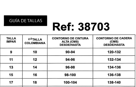 REF: 38703 CURVY RECTO TIRO ALTO, EN TELA DENIM FULL STRETCH