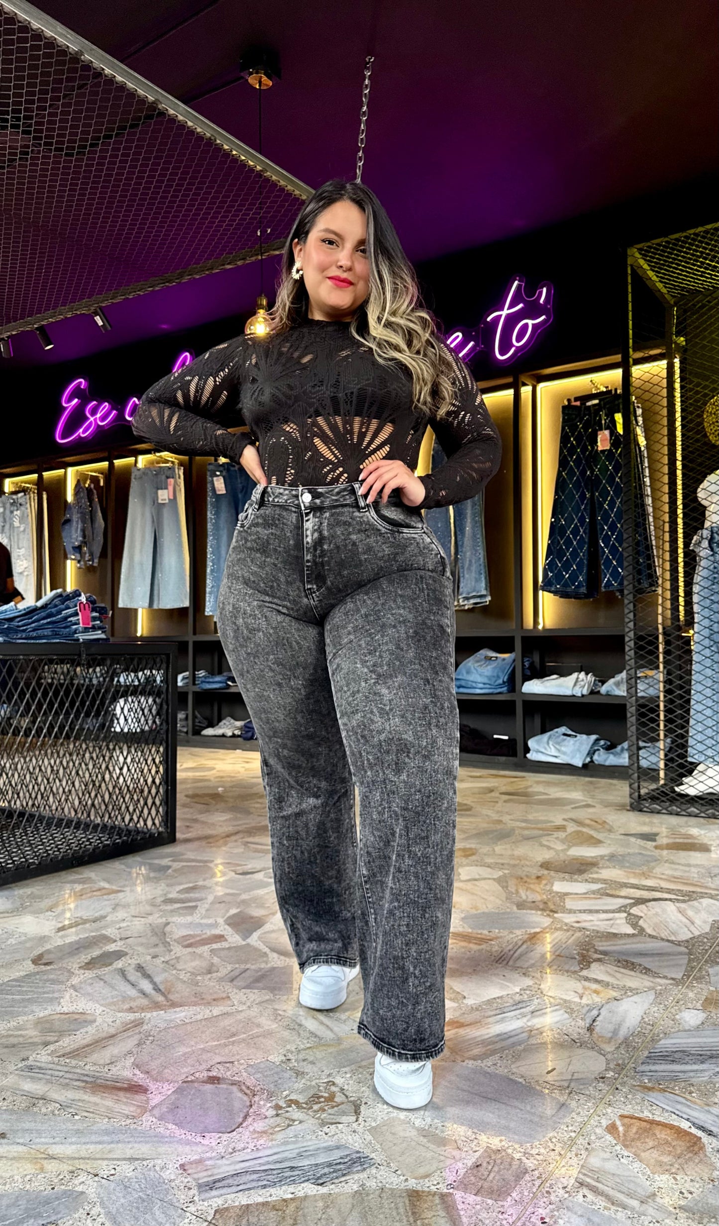 REF: 97473 CURVY RECTO TIRO ALTO EN TELA DENIM STRETCH