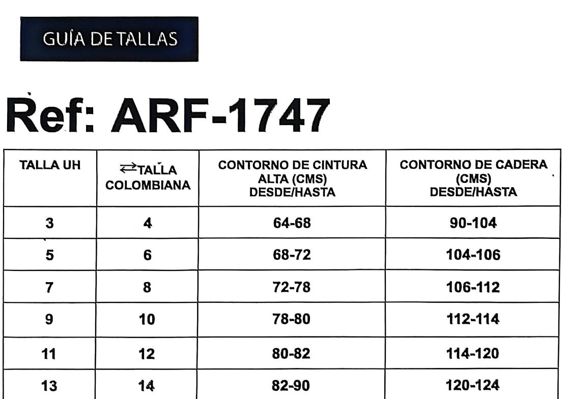 REF: ARF 1747 JEAN EFECTO LIPO CON PINZAS LEVANTA COLA