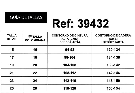 REF: 39432 FLARE NEGRO CURVY TIRO ALTO EN TELA DENIM STRETCH