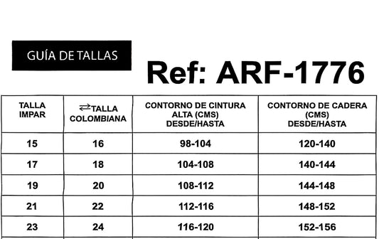 REF: ARF-1776 CLÁSICO CURVY TIRO ALTO EN TELA DENIM FULL STRETCH