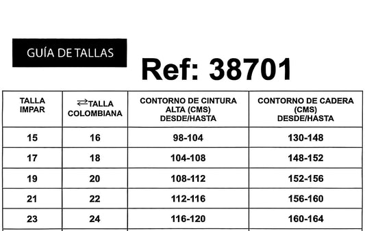 REF: 38701 BOTA RECTA CURVY TIRO ALTO EN TELA DENIM FULL STRETCH