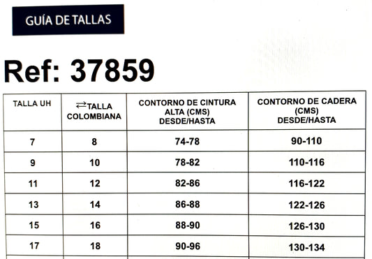 REF: 37859 FLARE LEVANTA COLA CURVY EN TELA DENIM STRETCH