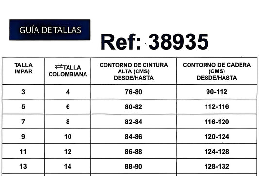 REF: 38935 ESTILO RECTO CLÁSICO EN TELA DENIM STRETCH AZUL OSCURO