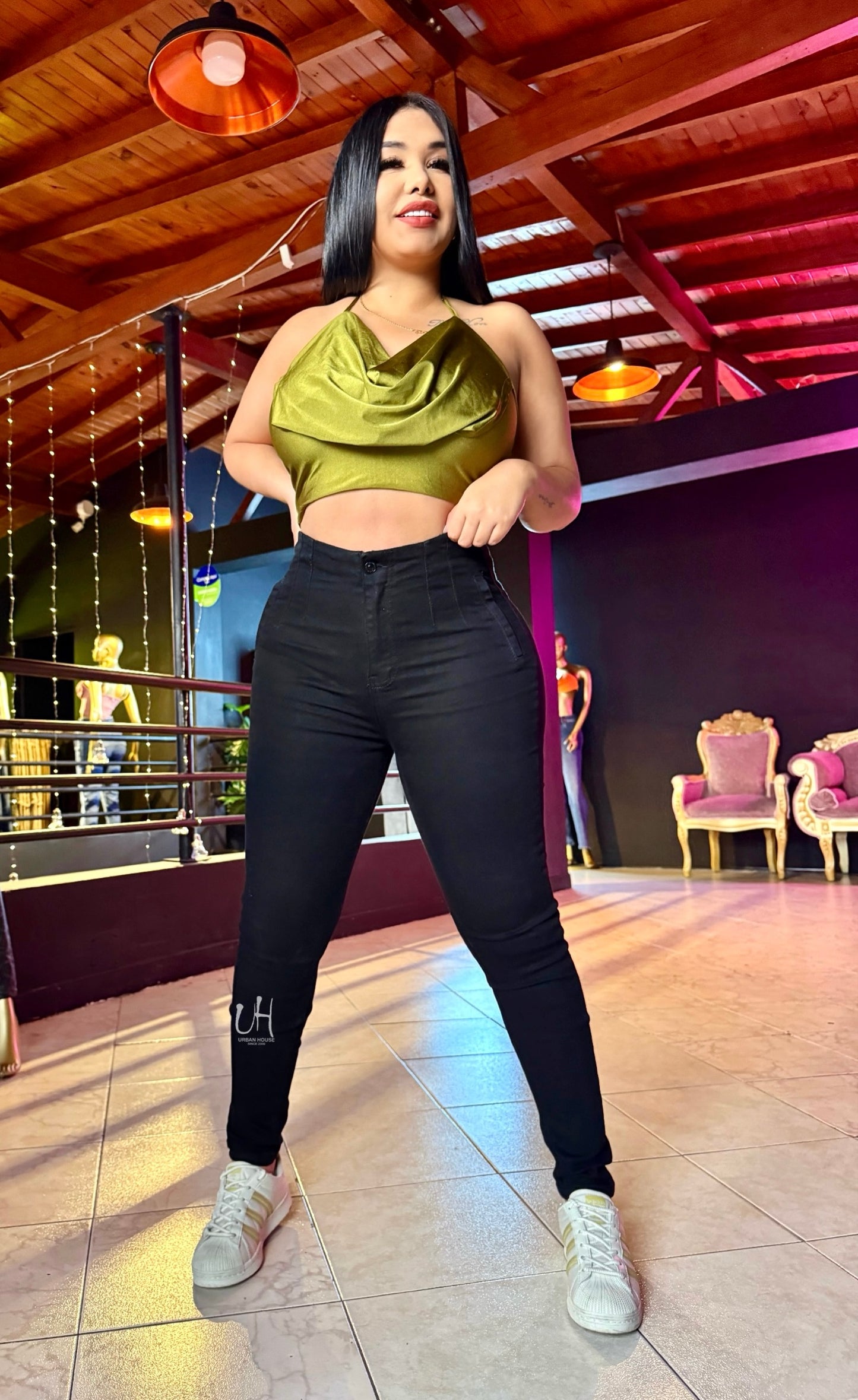 REF: ARF-1726/1736 SKINNY EFECTO LIPO CON PINZAS LEVANTA COLA EN TELA DENIM FULL STRETCH