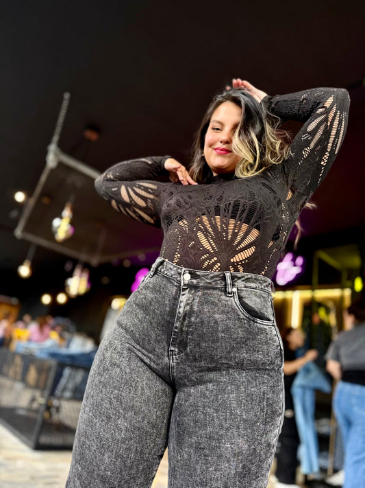 REF: 97473 CURVY RECTO TIRO ALTO EN TELA DENIM STRETCH