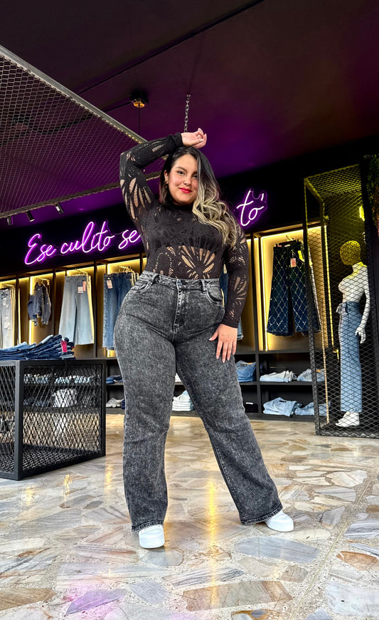 REF: 97473 CURVY RECTO TIRO ALTO EN TELA DENIM STRETCH