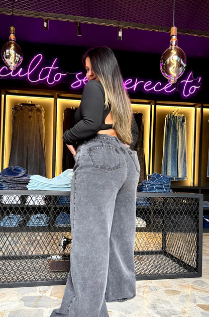 2514-JEAN CURVY ANCHO REALMENTE ANCHO EN TELA DENIM RÍGIDO