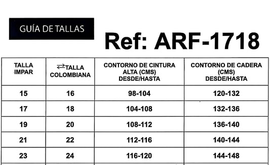 REF: ARF-1718 SKINNY CLÁSICO CURVY, TIRO ALTO EN TELA DENIM FULL STRETCH