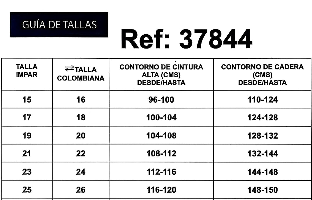 REF: 37844 SHORT CURVY NEGRO EN TELA DENIM STRETCH