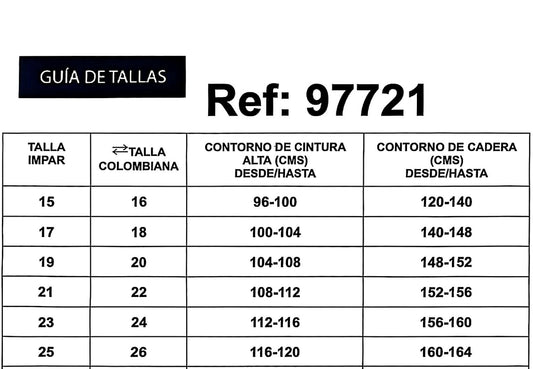 REF: 97721 RECTO CURVY CON PIEDRAS BRILLANTES POR DELANTE, TIRO ALTO EN TELA DENIM FULL STRETCH