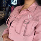 REF: 87949/87948 CHAQUETA CARGO PALO DE ROSA STRETCH