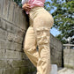 Ref: 35721 CARGO PANTS BEIGE BOTA RECTA