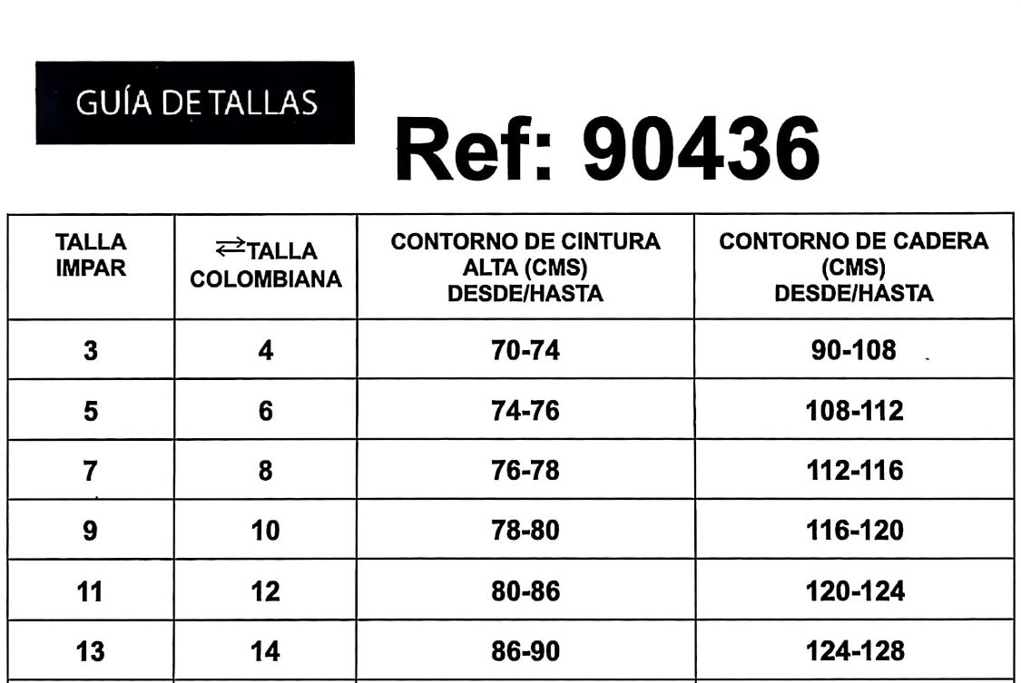 REF: 90436 JEAN NEGRO CON FAJA CONTROL DE ABDOMEN