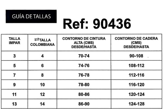 REF: 90436 JEAN NEGRO CON FAJA CONTROL DE ABDOMEN