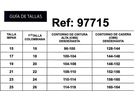 REF: 97715 CURVY RECTO CON PIEDRAS BRILLANTES POR DELANTE, TIRO ALTO EN TELA DENIM FULL STRETCH