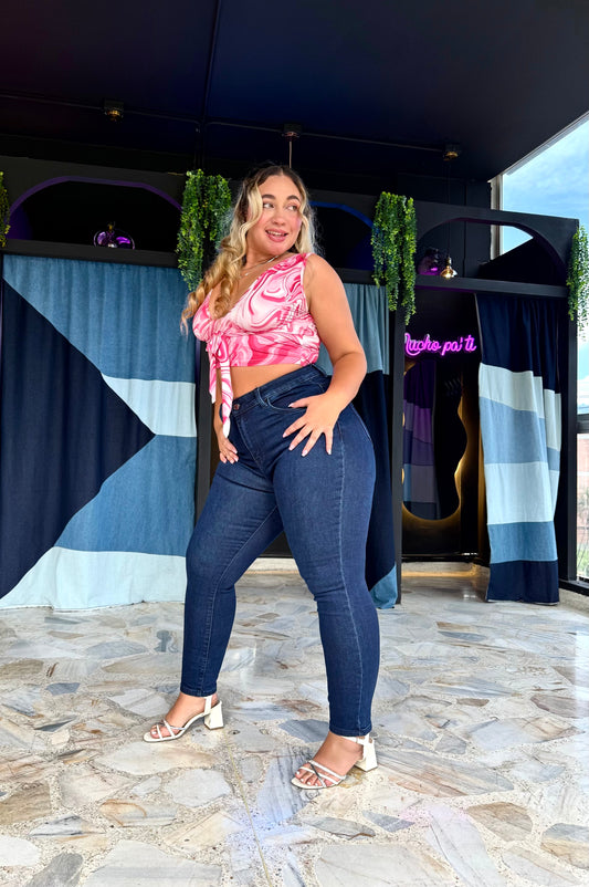 REF: ARF-1771 SKINNY CURVY CLÁSICO TIRO ALTO EN TELA DENIM FULL STRETCH