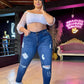 REF: 33252 SKINNY CURVY TIRO ALTO EN TELA DENIM FULL STRETCH