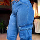 REF: 36071 CARGO JOGGER EN TELA DENIM FULL STRETCH LEVANTA COLA