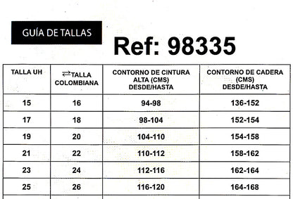98335 BERMUDA CURVY TIRO ALTO EN TELA DENIM FULL STRETCH AZUL CLARO
