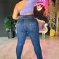 REF: 80422 SKINNY CURVY LEVANTA COLA TIRO ALTO EN TELA DENIM STRETCH