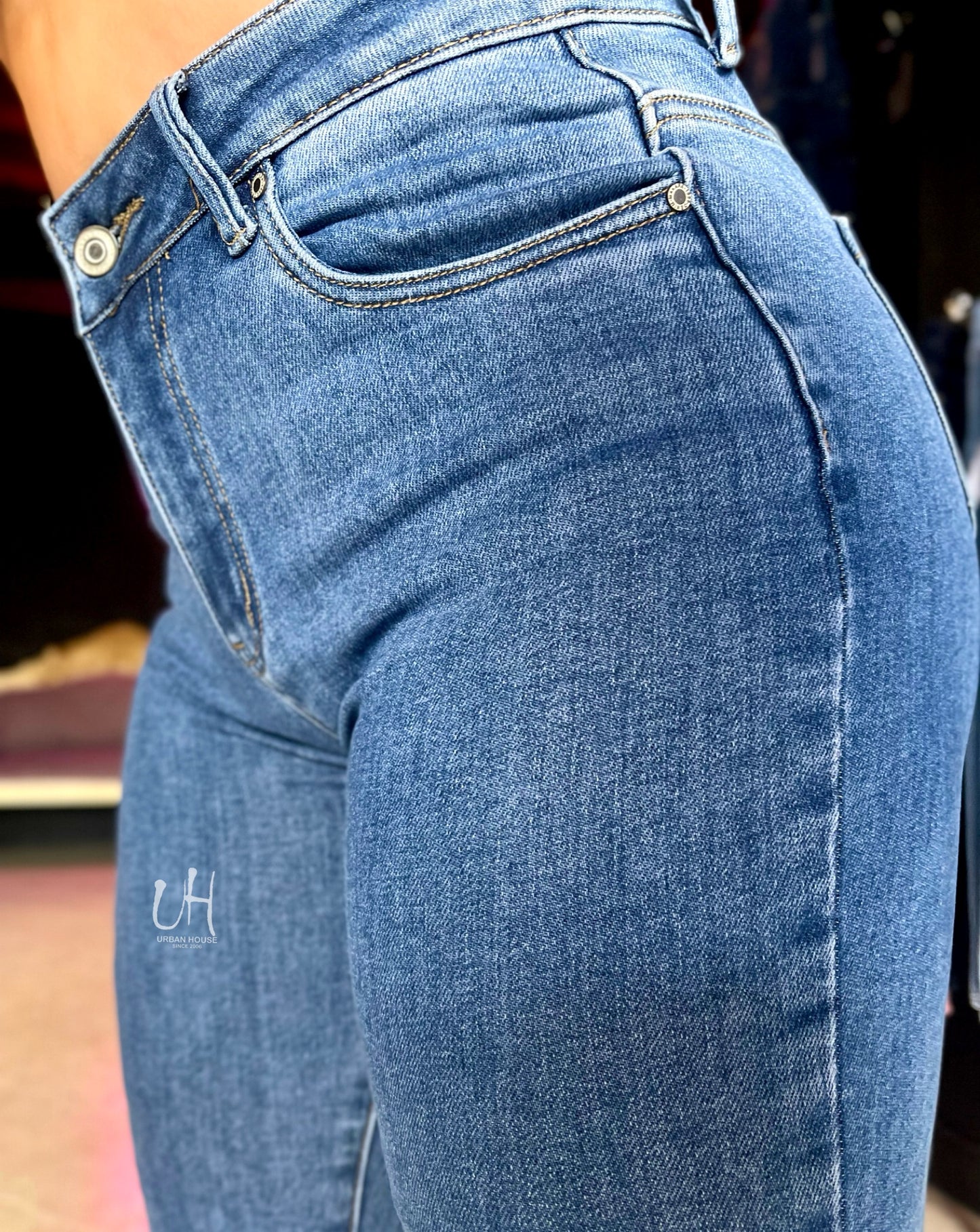 REF: ARF-1022 SKINNY CLÁSICO EN TELA DENIM FULL STRETCH (LA TALLA 13 DA HASTA UNA 16 NACIONAL)