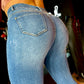 REF: 37124 SKINNY EN TELA DENIM FULL STRETCH CON EFECTO REALCE