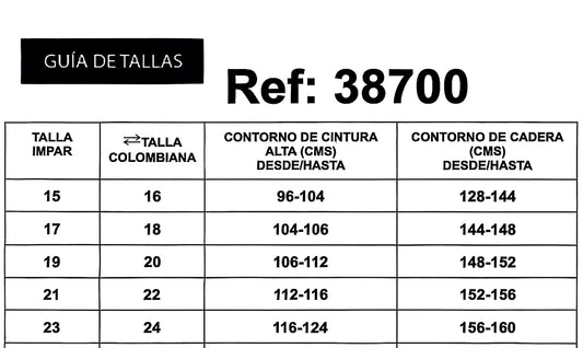 REF: 38700 BOTA RECTA CURVY TIRO ALTO EN TELA DENIM FULL STRETCH