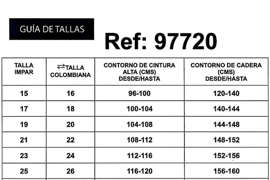 REF: 97720 RECTO CURVY CON PIEDRAS BRILLANTES POR DELANTE, TIRO ALTO EN TELA DENIM FULL STRETCH