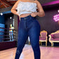 REF: 90528 SKINN CON CONTROL DE ABDOMEN Y LEVANTA COLA EN TELA DENIM STRETCH