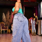 REF 008- JEAN ANCHO CURVY CON COSTURA TRASERA EN FORMA DE CORAZÓN Y PINZAS LEVANTA COLA