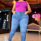 REF: 36757 SKINNY CURVY LEVANTA COLA EN TELA DENIM FULL STRETCH