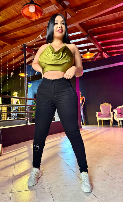 REF: ARF-1726/1736 SKINNY EFECTO LIPO CON PINZAS LEVANTA COLA EN TELA DENIM FULL STRETCH